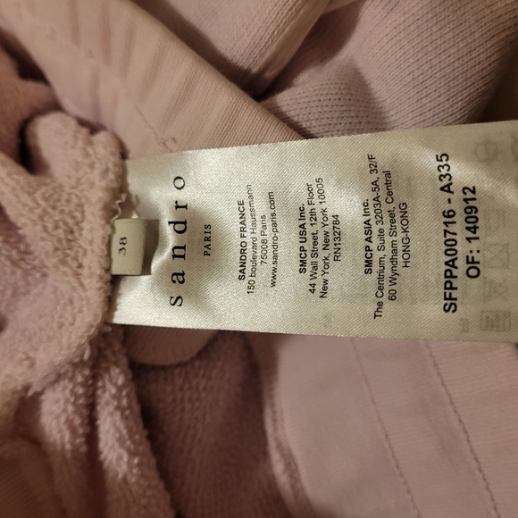 Sandro Paris Women Sweatpants Wide Leg Tie Dye Size 38 Cotton Colorful - Picture 6 of 8